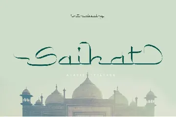 Saihat Arabic Typeface font