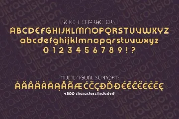 Ultravision font