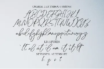 Throug Brush + Webfonts