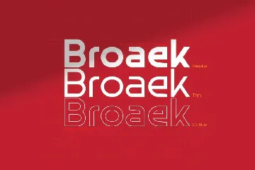 Broaek font