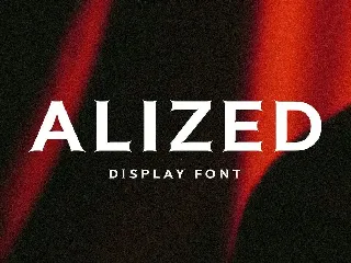 Alized font