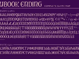 Storybook Ending font