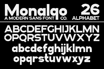 Monalqo - A Modern Sans Serif Font