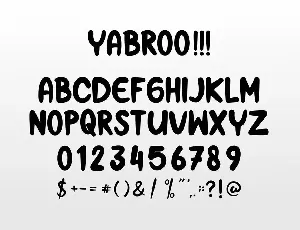 Yabroo Font