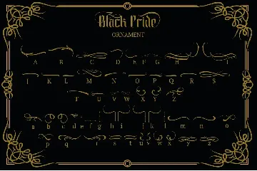 Black Pride font