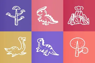 Dinosaurus Dingbat font