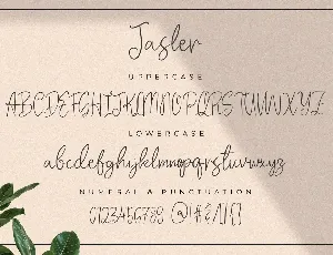 Jasler - The Handwriting Font