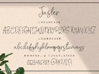 Jasler - The Handwriting Font