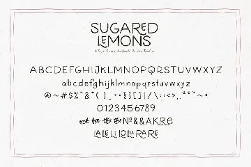 Sugared Lemons Typeface font