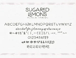 Sugared Lemons Typeface font