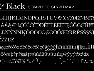 Dark & Black font