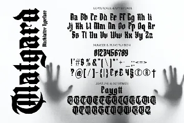 Matgard - Blackletter Typeface font