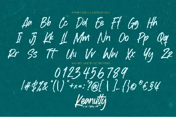 Keanutty - Brush Display Font