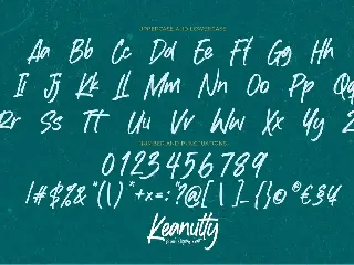 Keanutty - Brush Display Font