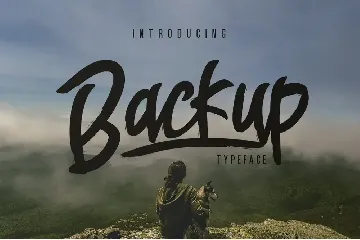 Backup Typeface font