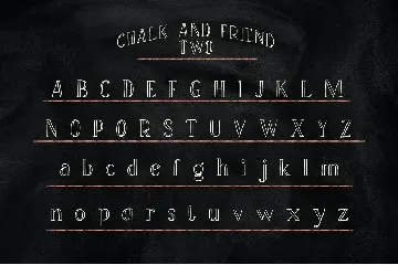 Chalk and Friend font