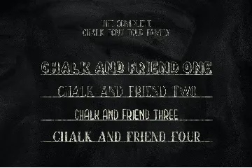 Chalk and Friend font