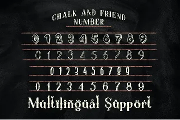 Chalk and Friend font