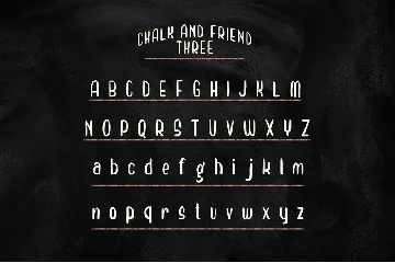 Chalk and Friend font