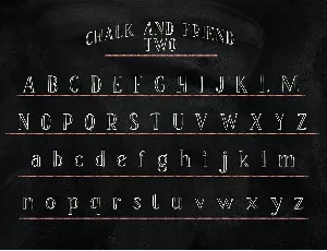 Chalk and Friend font