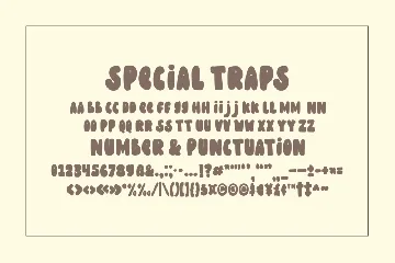 Special Traps - A Display Font