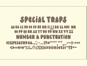 Special Traps - A Display Font