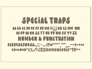 Special Traps - A Display Font