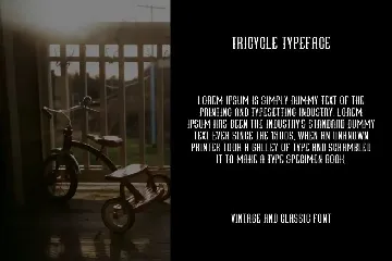 Tricycle Font