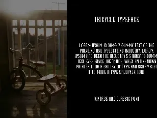 Tricycle Font