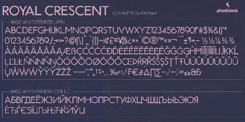 Royal Crescent font