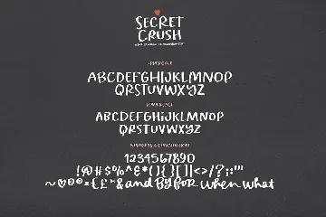 Secret Crush Handwriting Font