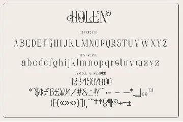 Holen Typeface font