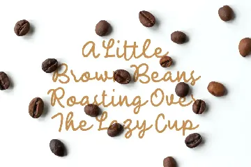 Loven Latte - Handwriting Type font