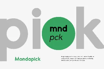 Mondapick Sans Serif Font Family