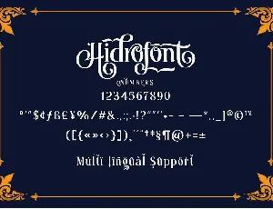 Hidrofont