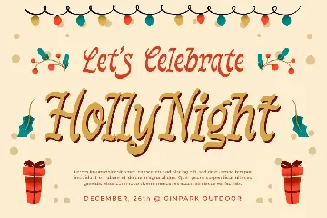 Gingerjoy - Christmas Display Font