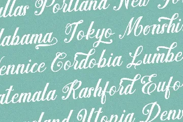 Madena Parlling - Bold Script Font