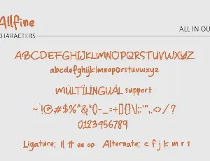 Allfine font