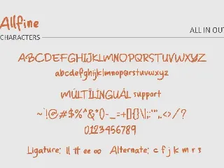 Allfine font
