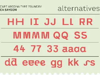 CA Saygon font