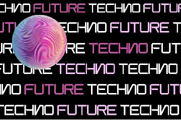 Techno Charm - Display Font