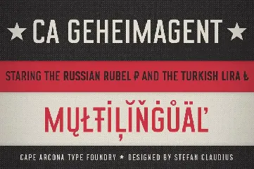 CA Geheimagent font