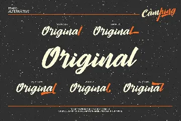 Camping Script Font