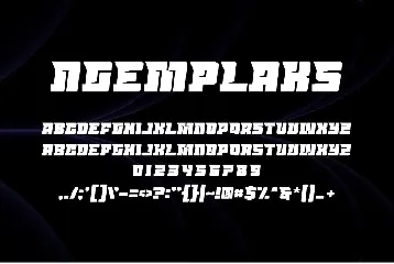 Ngemplaks font