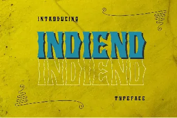 INDIEND Typeface font