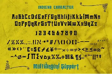 INDIEND Typeface font