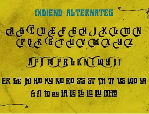 INDIEND Typeface font