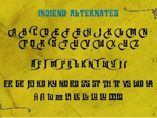 INDIEND Typeface font