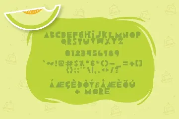 Melon Pudding font