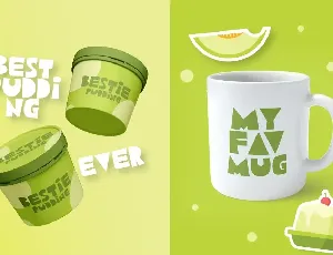 Melon Pudding font